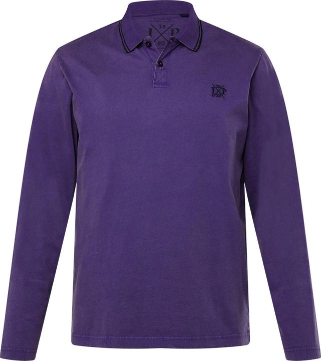 Produktbild JP1880 Poloshirt, Langarm, Vintage-Look, Polokragen (3XL)