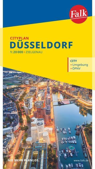 Immagine prodotto Falk Mappa della città di Düsseldorf 1:20 000 (Tedesco)