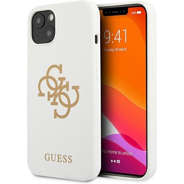 Guess Case (Apple iPhone 13 mini), Smartphone Hülle, Weiss