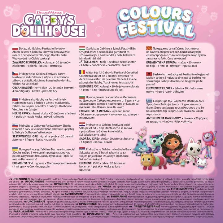 Productafbeelding Trefl Colors Festival Gabby's Dollhouse-Spiel (2 - 4 Spelers)