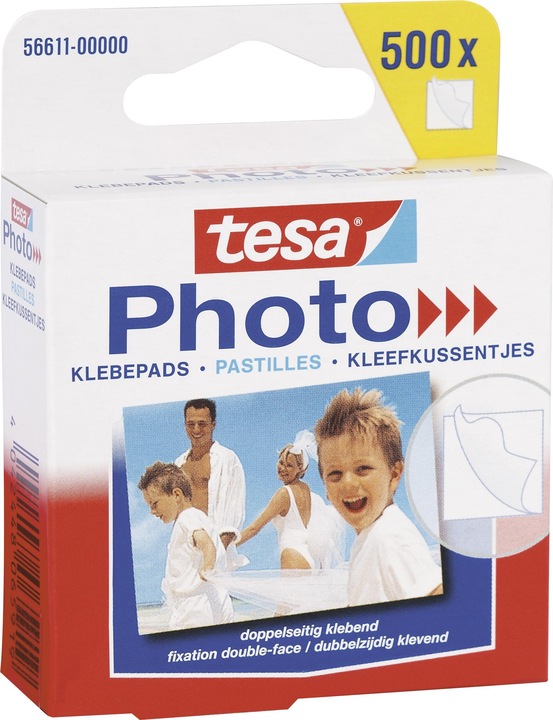 Produktbild tesa Foto Klebepads, selbstklebend, 500 Fotoecken