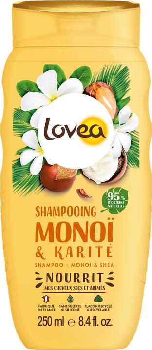 Lovea Shampoo Karite Butter Monoi (250 ml, Liquid shampoo)