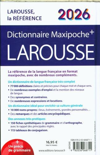 Produktbild Dictionnaire maxipoche+ Larousse 2026 (Französisch, Collectif, 2025)