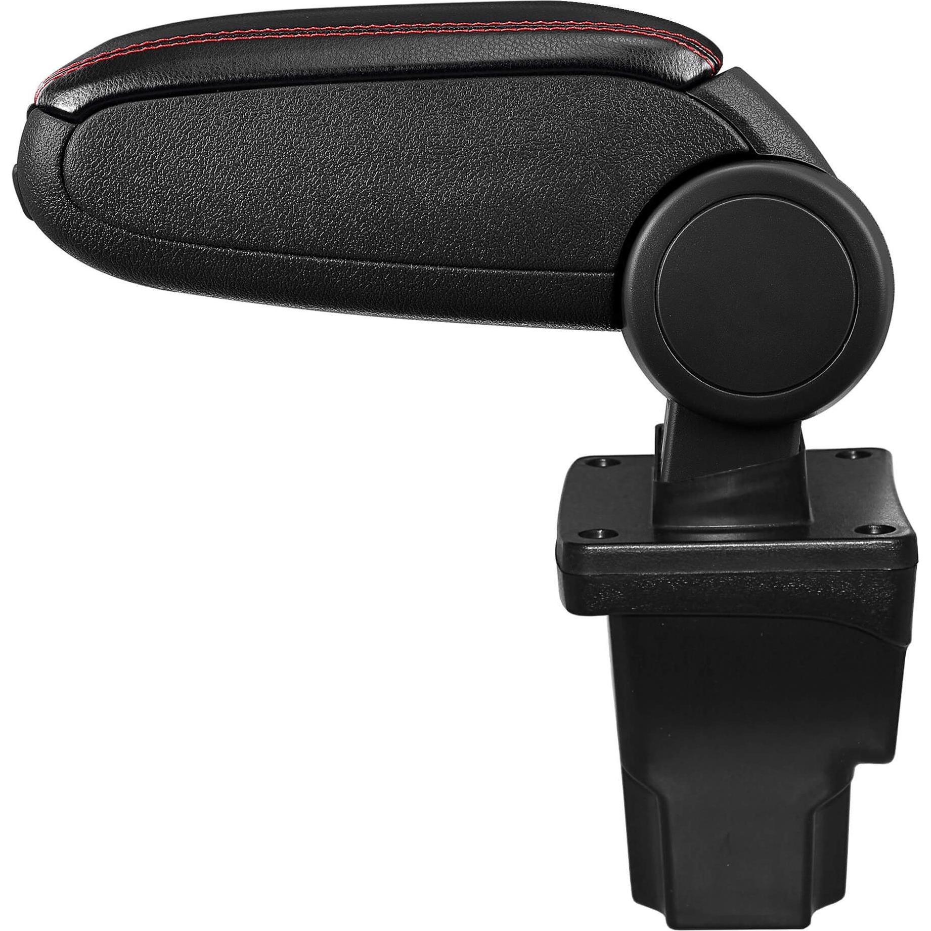 Thumbnail - Pro-Tec, Auto Innenraum Zubehör, Mittelarmlehne Seat Leon III mit Staufach Kunstleder Schwarz mit roten Nähten