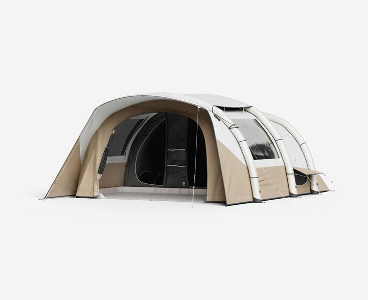 Quechua Zelt aufblasbar 6 Personen 3 Schlafkabinen Fresh & Black (Kuppelzelt, 29 kg, 6 Personen)