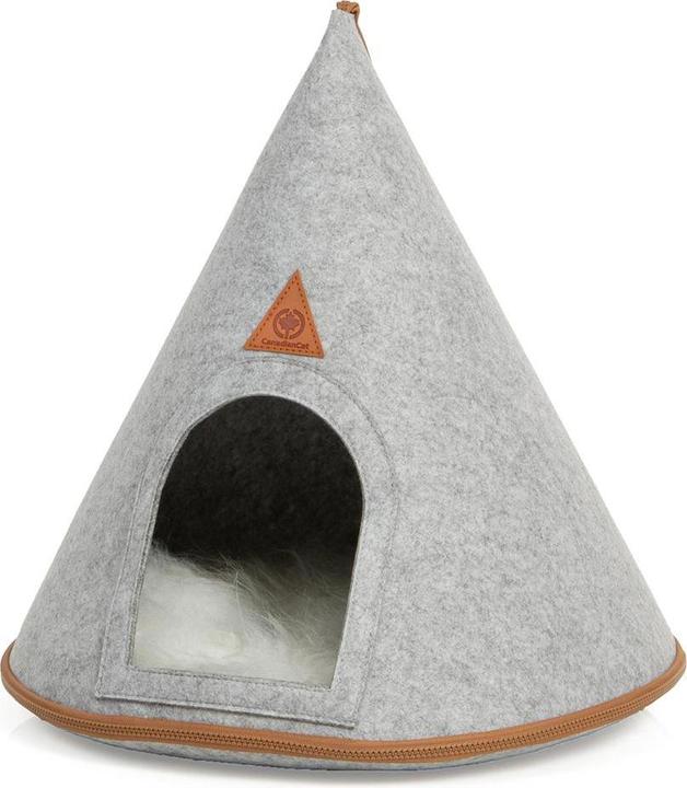 Actual product image CanadianCat Cat tent Cone (65 cm, Light grey)