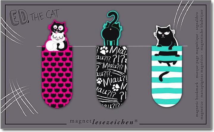 Image du produit Marque-page magnétique Ed, le chat