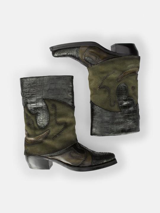 Produktbild Felmini CRETA D608, der respektlose Cowboystiefel von, ist mit Metallic-Lederteilen ausgestattet, di (36)