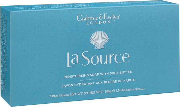 Floris Crabtree & Evelyn Set Trio La Source Moisturizing Soap Bar - 3 Pieces, 100 Grams