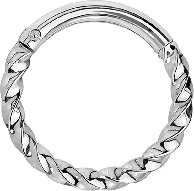 Immagine prodotto Star Piercing Anello micro segmento pieghevole intrecciato argento (Acciaio chirurgico 316L, senza ottone)