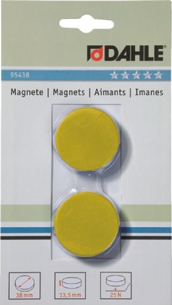 Produktbild Dahle Magnet D38mm gelb (2x)