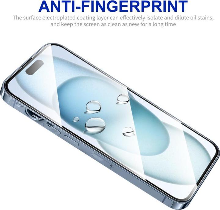 Actual product image Enkay Easy Glass armoured glass screen protector (1 pcs., Apple iPhone 15)