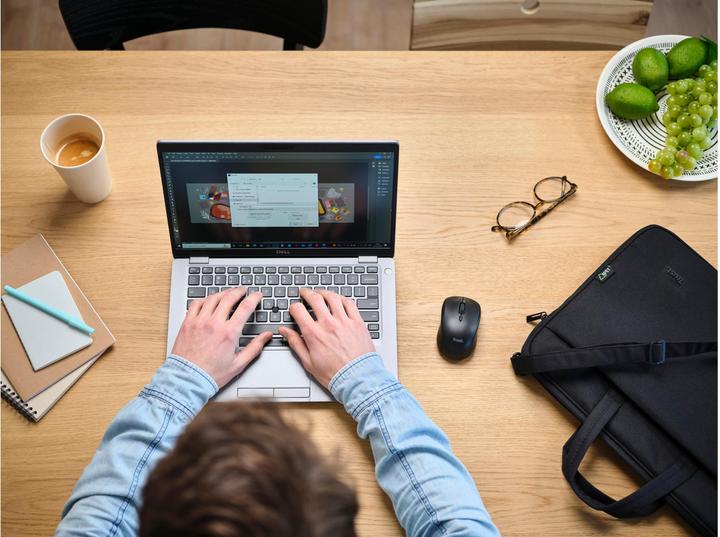 Produktbild Trust Bologna Bag And Mouse Set Black (16", Universal)