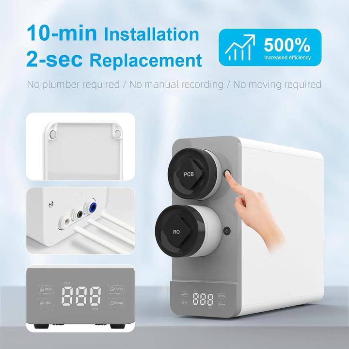 Produktbild Ibergrif Under-Sink Reverse Osmosis System, 5-Stage Filtration, Reduces TDS and PFAS, Fast Installation