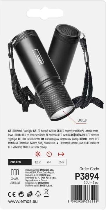 Actual product image Emos Torch P3894 (8.50 cm, 100 lm)