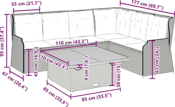 Produktbild vidaXL Kian