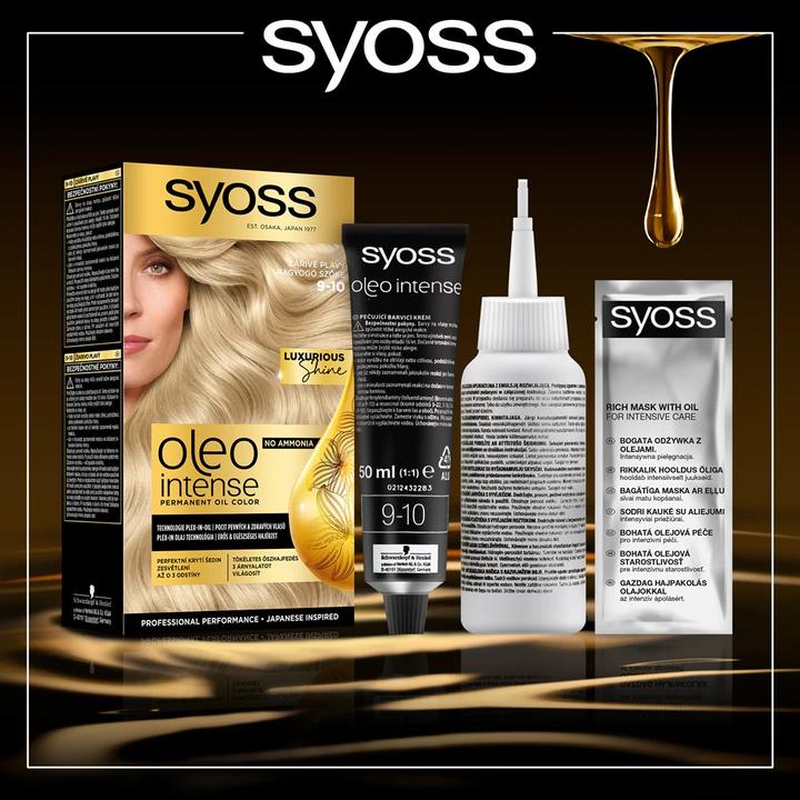 Immagine prodotto Syoss Oleo Tintura Intensa 9-10 Luce Per capelli chiari (9-10 Light Per capelli chiari)