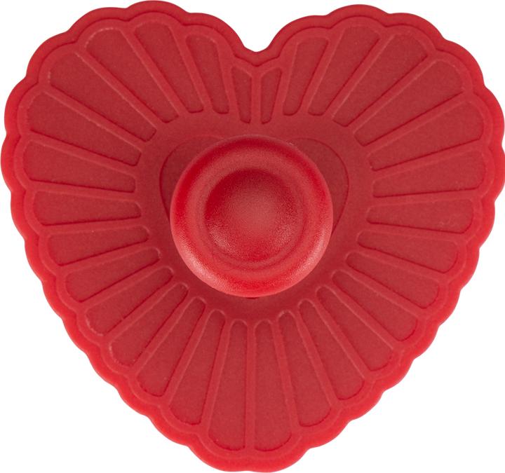 Actual product image Städter Cookie Cutter with Ejector Heart Curled