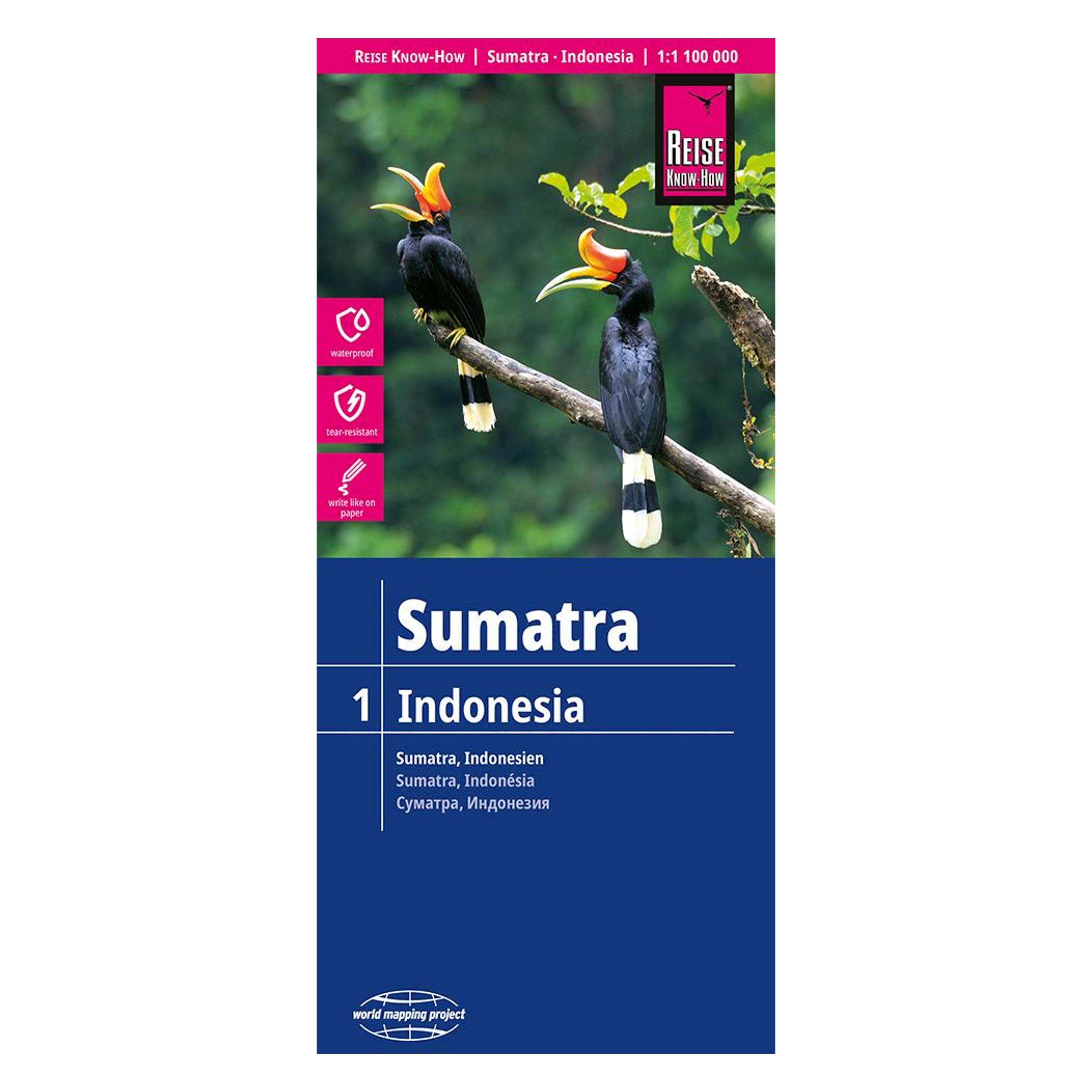 Reise Know-How Landkarte Sumatra (1:1.100.000) - Indonesien 1 (46500612)