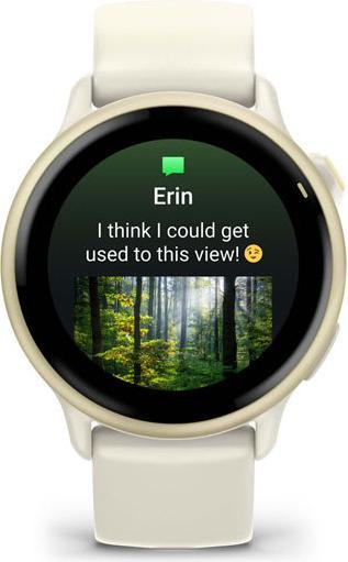 Produktbild Garmin vivoactive 6, GPS, Bone/Lunar Gold, WW (42.20 mm)