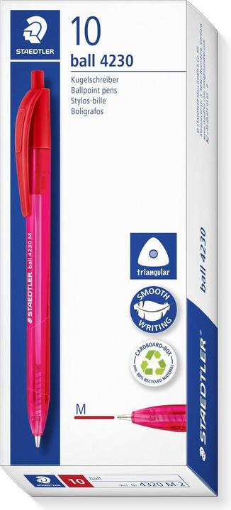Actual product image Staedtler Biros ball 4230 M red (Red, 1x)