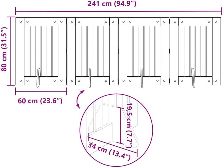 Produktbild vidaXL Haustierbefestigung