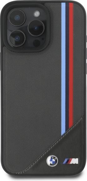 Produktbild BMW BMHMP16X23PUTRA iPhone 16 Pro Max 6.9" antracyt/antracite hardcase M Meshed Tricolor Stripes Mag (Apple iPhone 16 Pro Max)