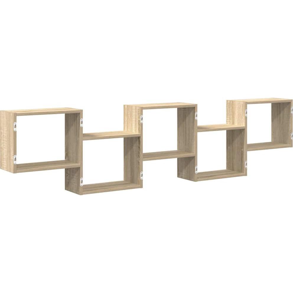VidaXL, Regal, Würfelregal 5 Fächer Sonoma-Eiche Holzwerkstoff