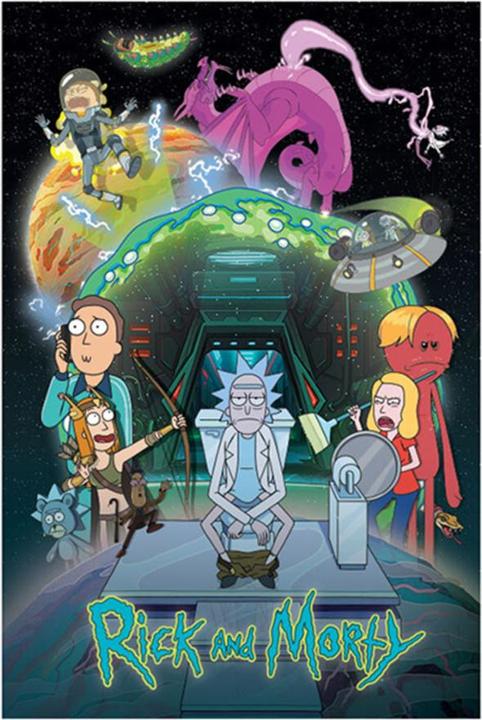 Produktbild Rick And Morty Poster Toilet Adventure (61 x 91.5 cm)