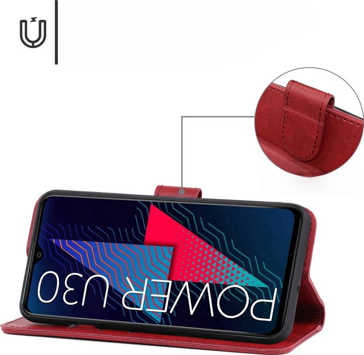 Actual product image Cover-Discount Wiko Power U30 - Leather case cover (Wiko Power U20)