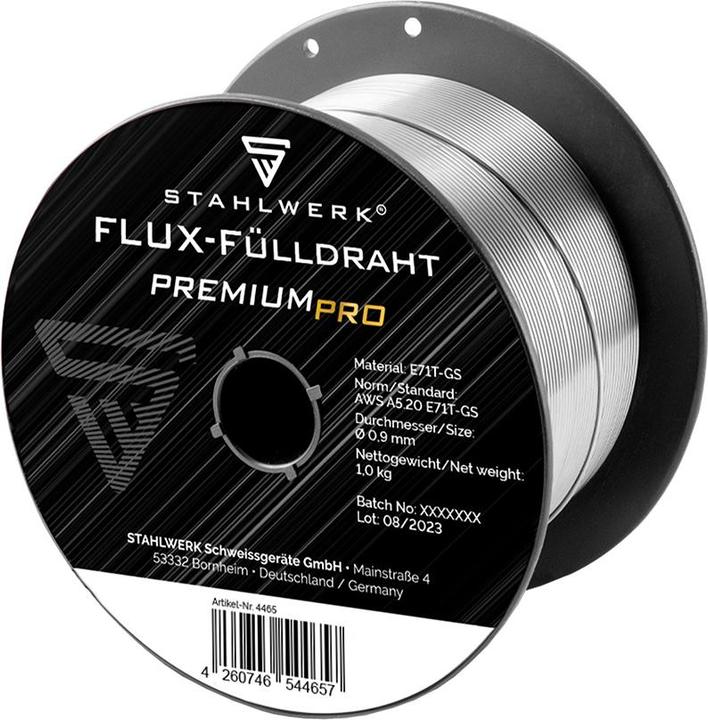 Produktbild Stahlwerk Schweissdraht MIG MAG Premium Fülldraht E71T-GS Ø 0,9 mm S100/D100 1 kg