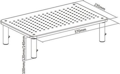 Image du produit Gembird MS-TABLE-01 monitor mount / stand Black Desk