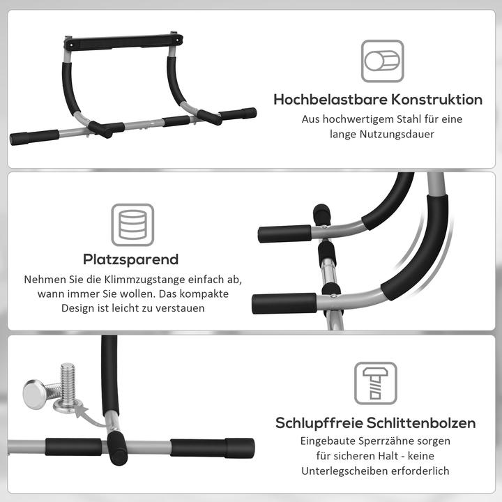 Actual product image Homcom Pull-up bar for the door frame