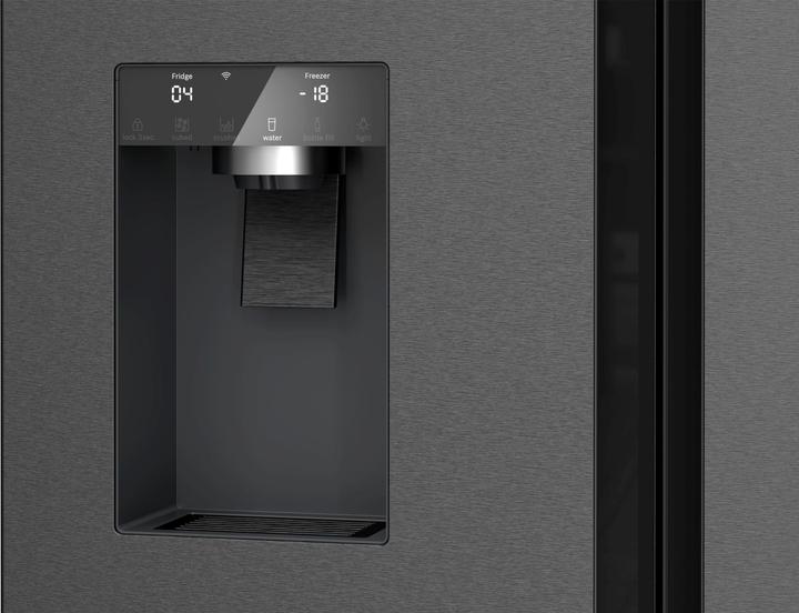 Actual product image Bosch Hausgeräte Series 6, fridge-freezer combination, multi-door, 183 x 90.5 cm, stainless steel black, KFI96AXEA (574 l)