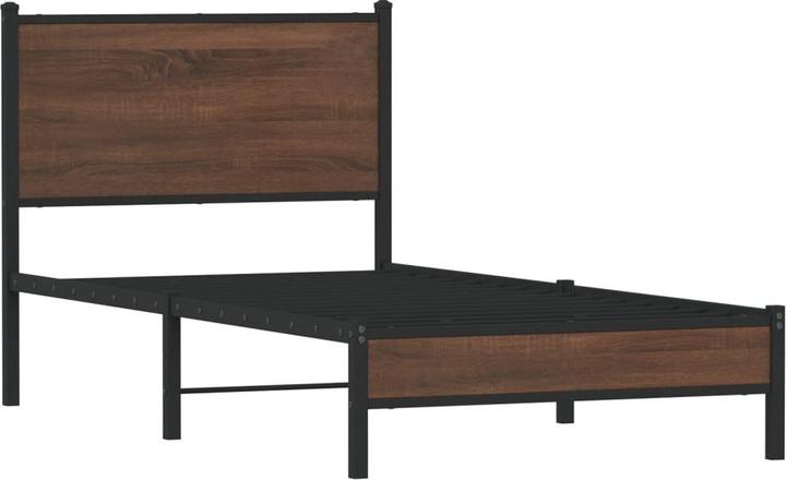 Actual product image vidaXL Bed frame with headboard (90 x 200 cm)