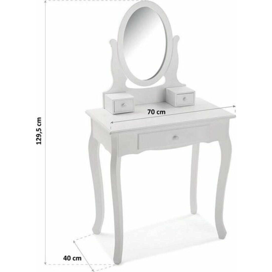 Thumbnail - Versa, Schminktisch, Kate (129.5 x 40 x 70 cm)