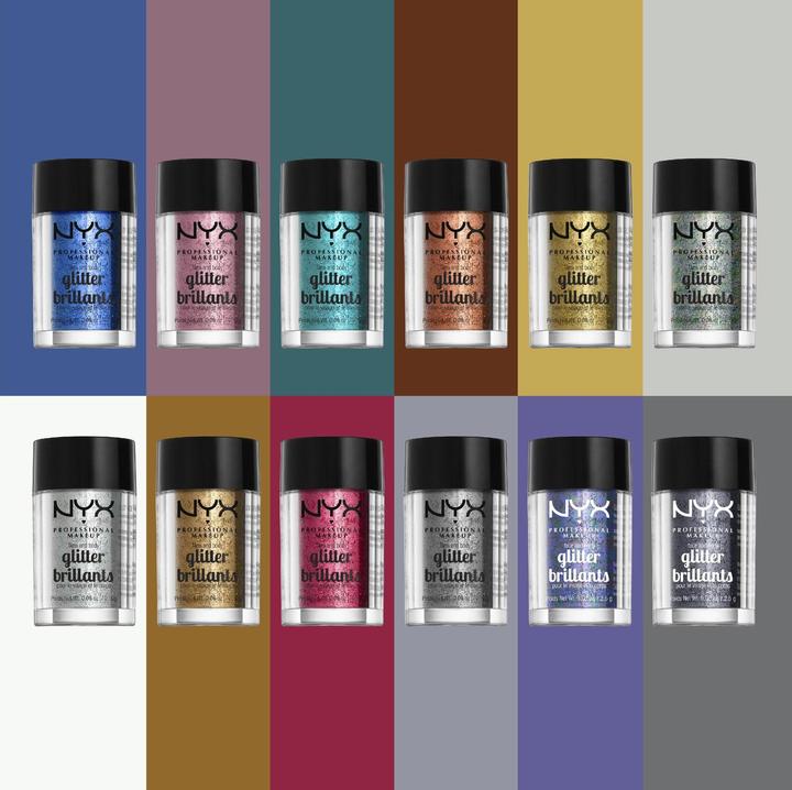 Produktbild NYX Professional Make-Up Face and Body Glitter (Gold, Highlighter, 2.50 g)
