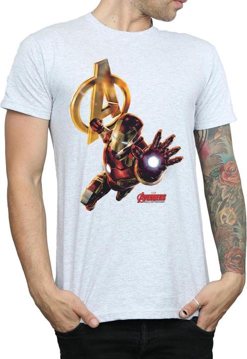 Actual product image Mens Iron Man Pose T-Shirt (S)