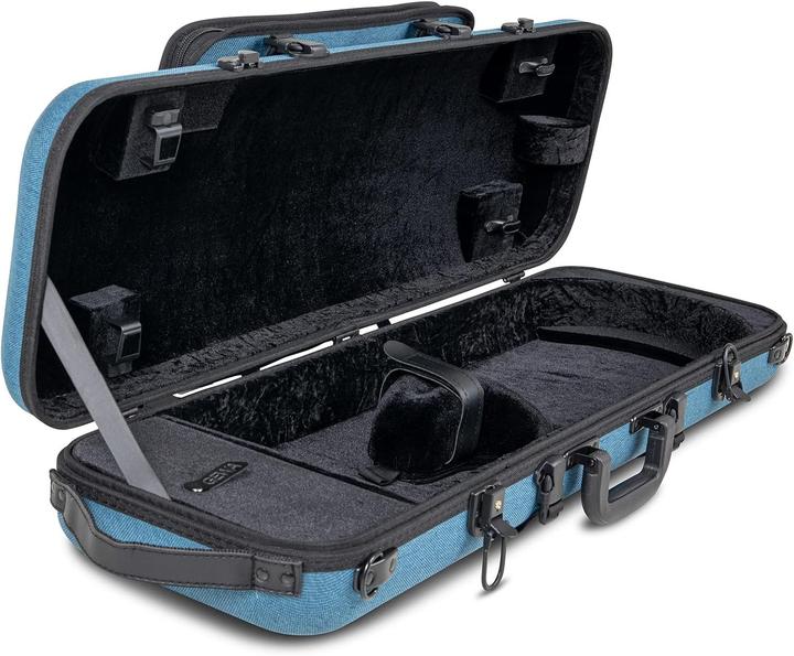 Produktbild Gewa Violin case BIO A 44 with music pocket side handle adjustable neck support color blue (Violine)