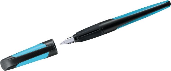Immagine prodotto STABILO Stilografica EASYbuddy per la scuola con pennino standard (Nero/Blu chiaro, 1 x)