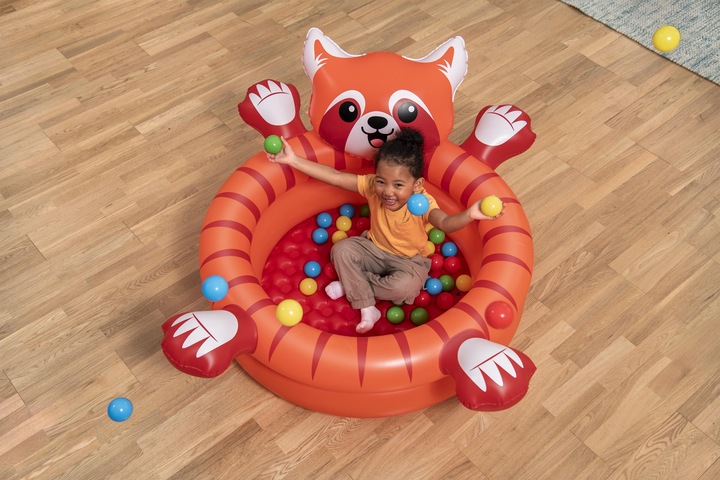 Actual product image Bestway Playful Red Panda Inflatable Ball Pit with 50 Play Balls
