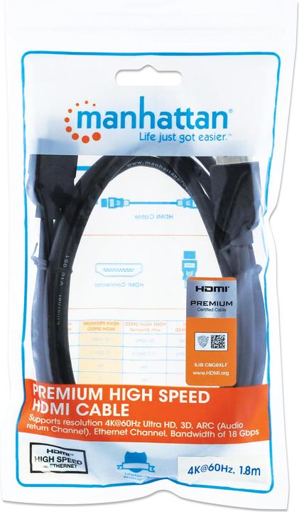 Produktbild Manhattan HDMI (Typ A) — HDMI (Typ A) (1.80 m, HDMI)