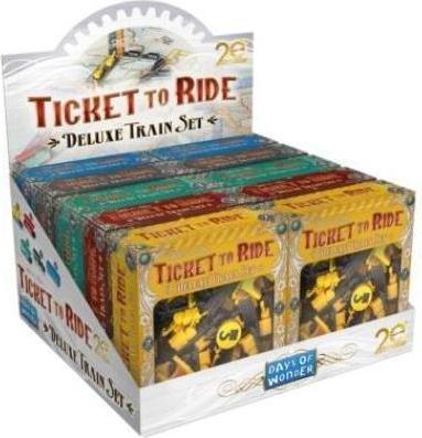 Productafbeelding Days of Wonder DOWD0037 - Ticket to Ride - Treinstellen Deluxe (Display van 10) (Duits, 2 - 5 Spelers)
