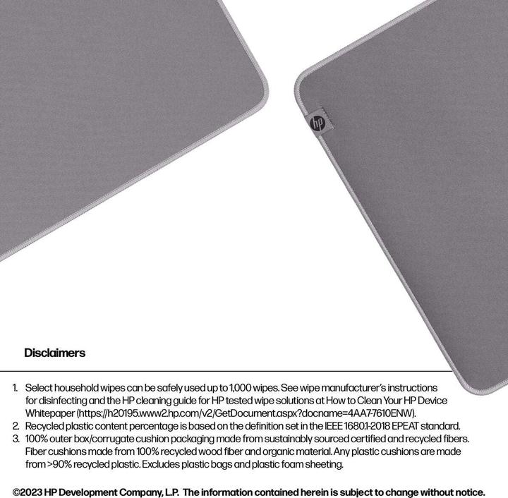 Actual product image HP 200 Sanitisable Mouse Pad