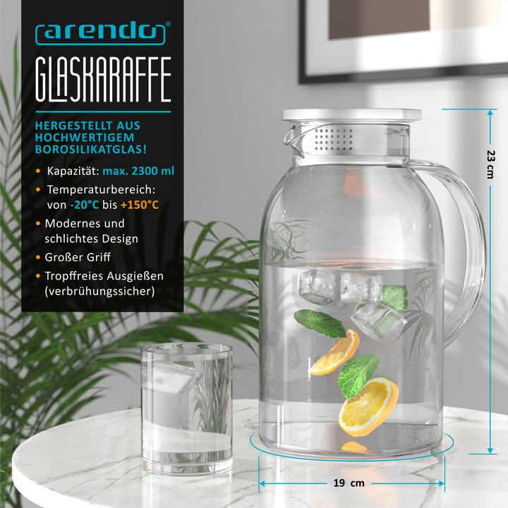 Produktbild Arendo Glaskaraffe (2.30 l)