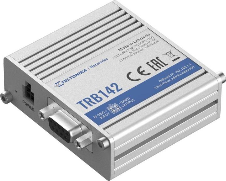 Actual product image Teltonika LTE Industrial Modem TRB142 RS232