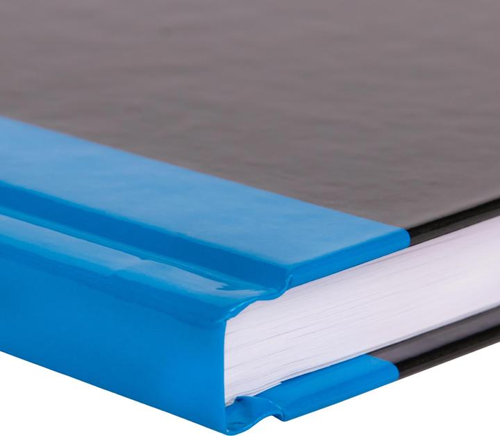 Produktbild Idena Kladde A4 liniert schwarz blau FSC-Mix (A4, Kariert, Harter Einband)