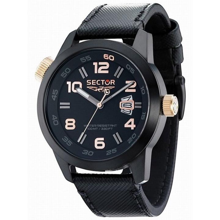 Produktbild Sector Oversize 3h Ss 48mm Black Dial/black St