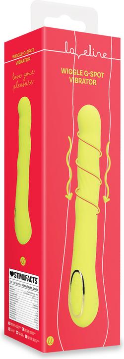 Actual product image Loveline Wiggle G-Spot Vibrator - Lime Passion