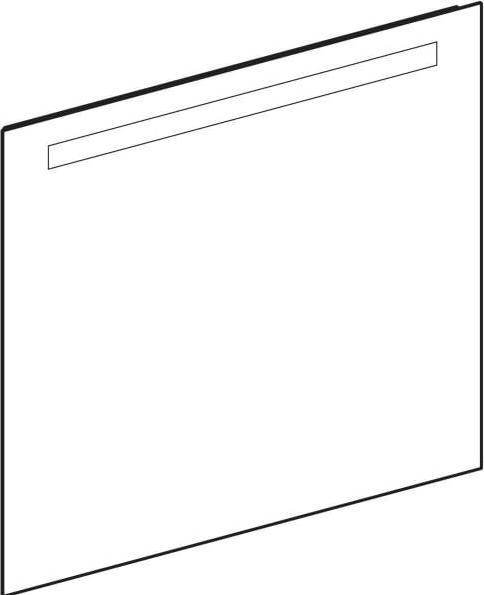 Produktbild Geberit Option Basic Square Lichtspiegel, Beleuchtung oben (5 x 77 cm)